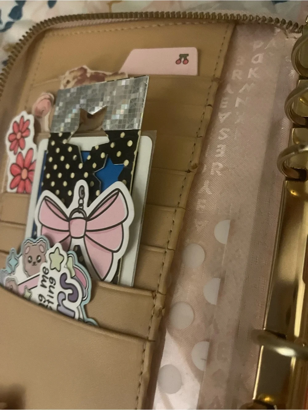 Kate Spade Rosegold zip planner